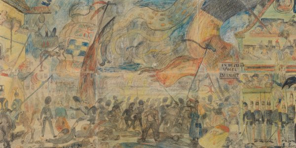 The Strike  by James Ensor - Hand-Painted Oil Painting Reproduction
