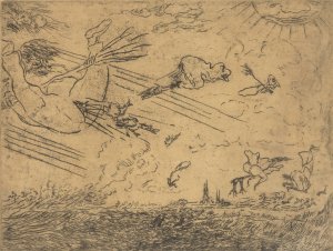 Tovenaars in de stormwind by James Ensor Oil Painting