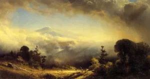 Mounts Madison and Adams Near Gorham, New Hampshire by James Fairman Oil Painting