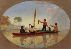What A Catch! by James Goodwyn Clonney Oil Painting