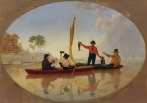 What A Catch! by James Goodwyn Clonney Oil Painting