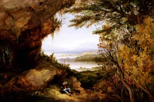 Scene on the Hudson by James Hamilton Oil Painting