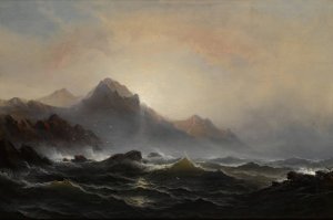 Seascape by James Hamilton Oil Painting