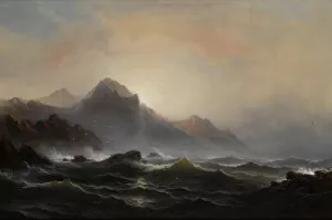 Seascape by James Hamilton Oil Painting