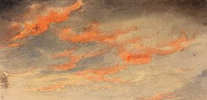 Clouds at Sunset by James Hamilton Shegogue Oil Painting