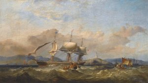 Off The Mumbles by James Harris Oil Painting