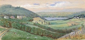 Scoville Farm, Cream Hill, Connecticut by James Henry Moser Oil Painting