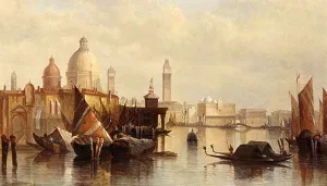 A View Of Venice by James Holland Oil Painting