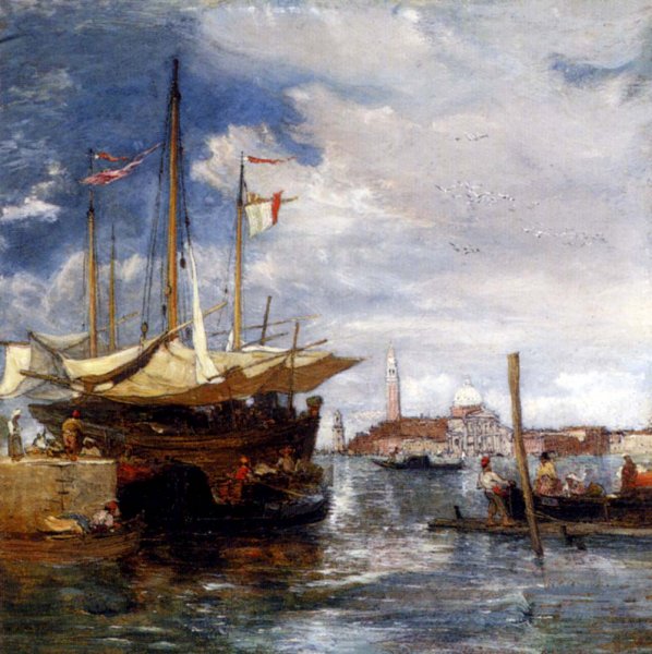 Main Product Photo of San Giorgio Maggiore From The Lagoon, Venice Painting by James Holland