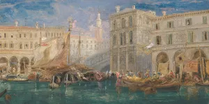 The Orange Market, Venice by James Holland Oil Painting