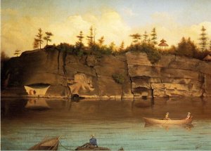 Outing at Lake Mohonk by James Hope Oil Painting