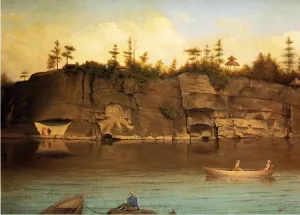 Outing at Lake Mohonk painting by James Hope