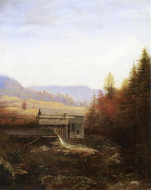 The Old Saw Mill by James Hope Oil Painting