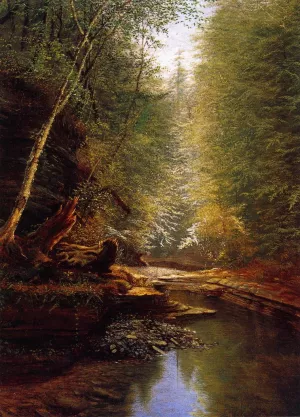 Watkins Glenn by James Hope Oil Painting