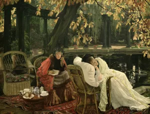 A Convalescent Oil painting by James Tissot