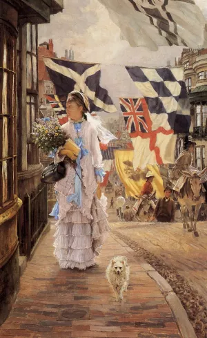 A Fete Day at Brighton by James Tissot - Oil Painting Reproduction