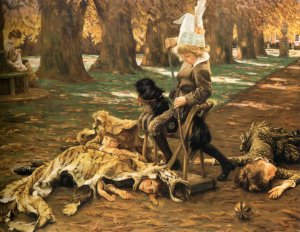 A Little Nimrod by James Tissot Oil Painting