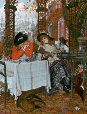A Luncheon by James Tissot Oil Painting