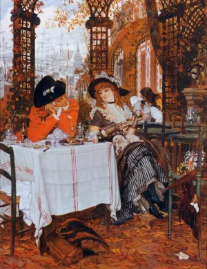 A Luncheon painting by James Tissot