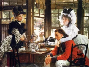 Bad News also known as The Parting by James Tissot Oil Painting
