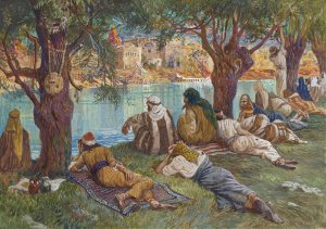 By the Waters of Babel by James Tissot Oil Painting