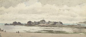 Castle or Fortress on the Coast by James Tissot Oil Painting