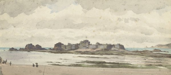 Main Product Photo of Castle or Fortress on the Coast  Painting by James Tissot