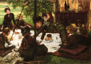 Children's Party by James Tissot - Oil Painting Reproduction