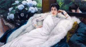 Clotilde Briatte, Comtesse Pillet-Will by James Tissot Oil Painting