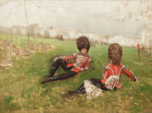 Coldstream fifers, St James's Park, London by James Tissot Oil Painting