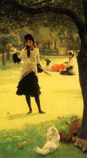 Croquet painting by James Tissot