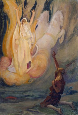 Elijah Ascends in a Chariot of Fire by James Tissot Oil Painting