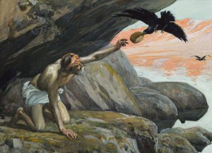 Elijah Fed by the Ravens by James Tissot Oil Painting