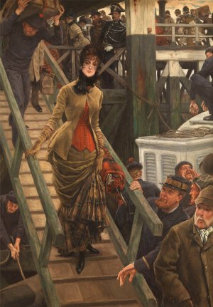 Embarkation at Calais by James Tissot Oil Painting
