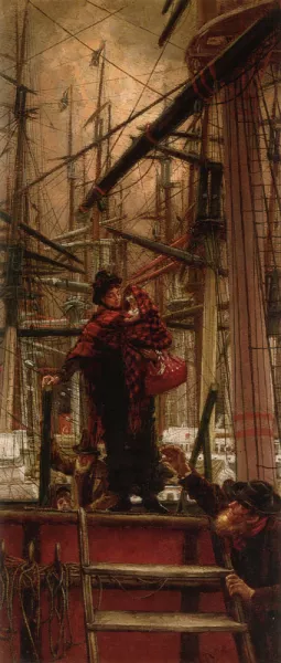 Emigrants painting by James Tissot