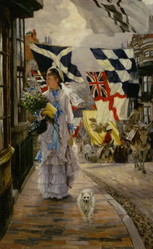 Fete Day at Brighton by James Tissot - Oil Painting Reproduction