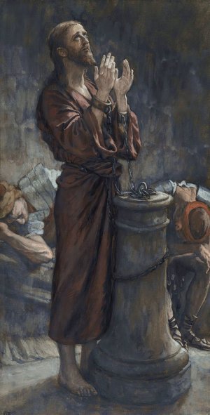 Good Friday Morning; Jesus in Prison by James Tissot Oil Painting