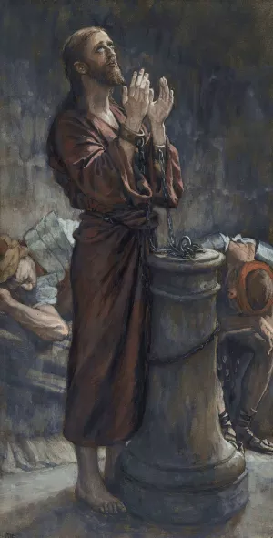 Good Friday Morning; Jesus in Prison by James Tissot Oil Painting