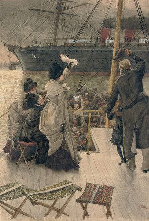 Goodbye, on the Mersey by James Tissot Oil Painting