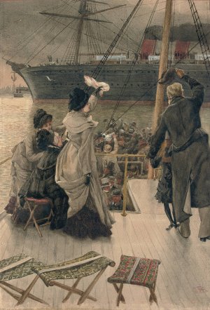 Goodbye, on the Mersey by James Tissot Oil Painting