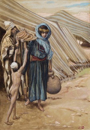 Hagar Departeth From Abraham by James Tissot Oil Painting