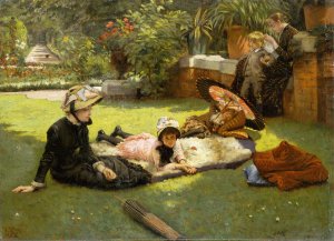 In Full Sunlight by James Tissot Oil Painting