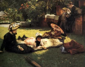 In the Sunshine painting by James Tissot
