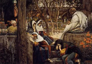 Jesus at Bethany by James Tissot Oil Painting