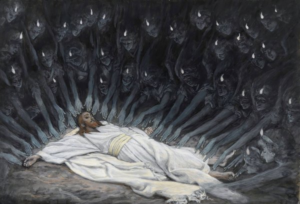 Main Product Photo of Jesus Ministered to by Angels  Painting by James Tissot
