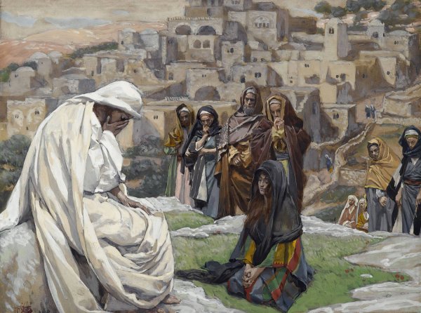 Main Product Photo of Jesus Wept  Painting by James Tissot
