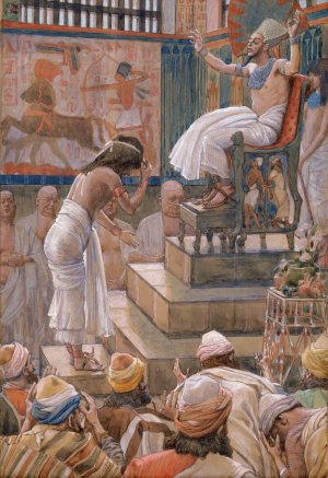Joseph and His Brethren Welcomed by Pharaoh by James Tissot Oil Painting