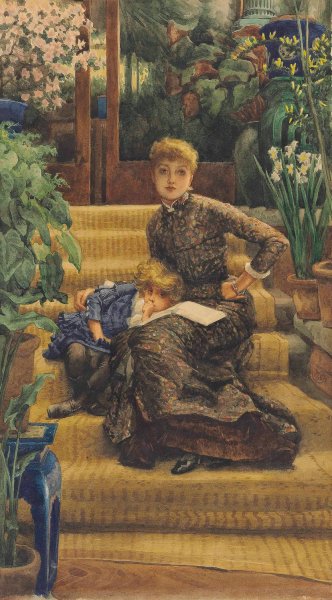 Main Product Photo of La Soeur Ainee  Painting by James Tissot