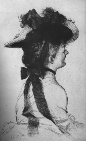 Le Chapeau Rubens Oil painting by James Tissot
