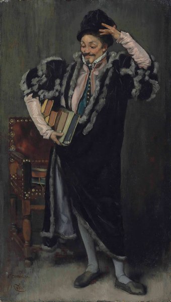 Main Product Photo of Le Deuxieme Comedien Painting by James Tissot